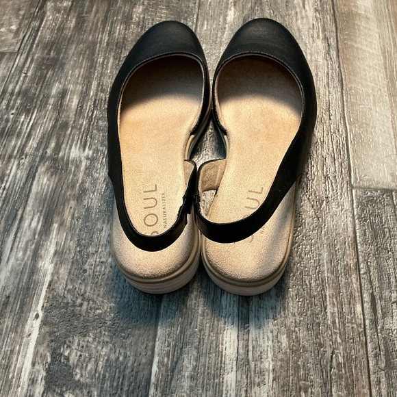 SOUL Naturalizer Black Slingback Flats Size 9 Wide - Picture 4 of 12